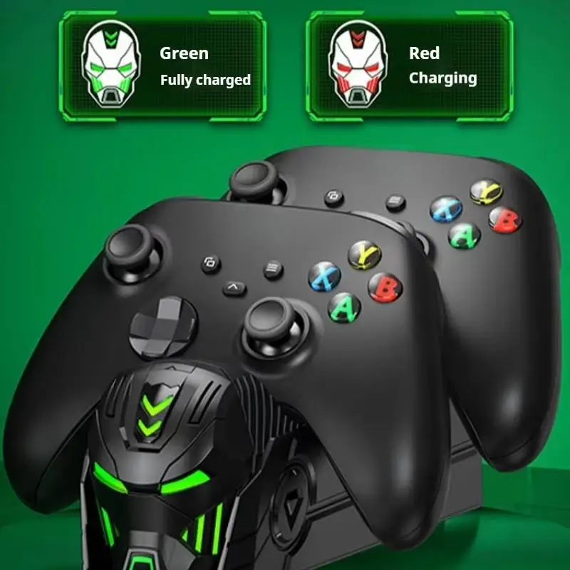 قاعدة وحدة تحكم الألعاب للشحن اللاسلكي Beboncool A100 RGB متوافقة مع Xbox Microsoft Xss Series/Sx/One Elite