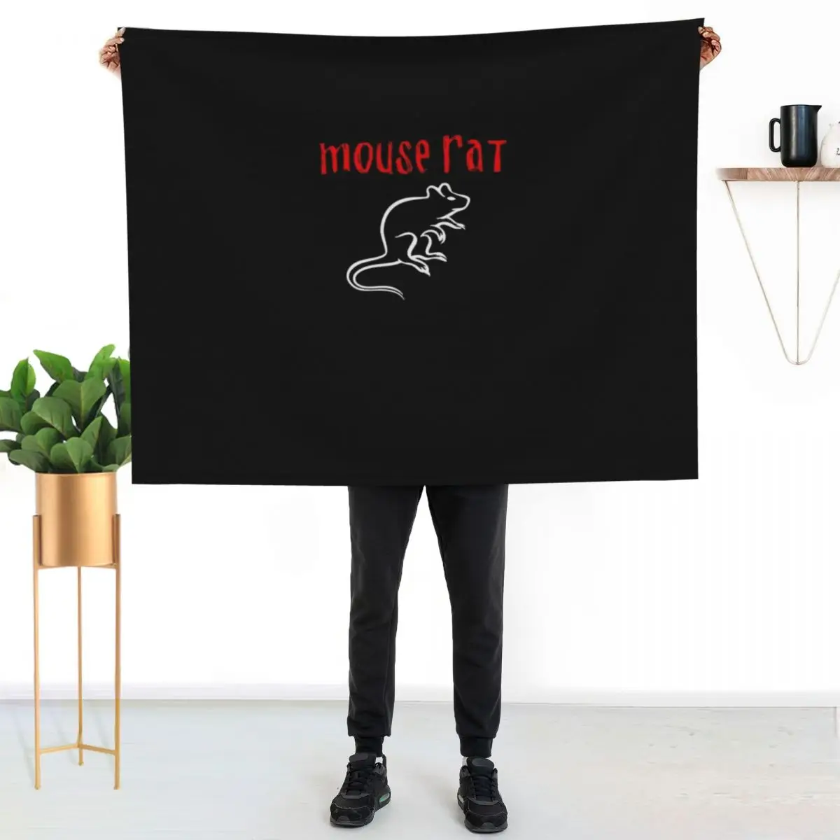 Mouse Rat Throw Blanket Soft Bedroom Blanket for Night Sleeping