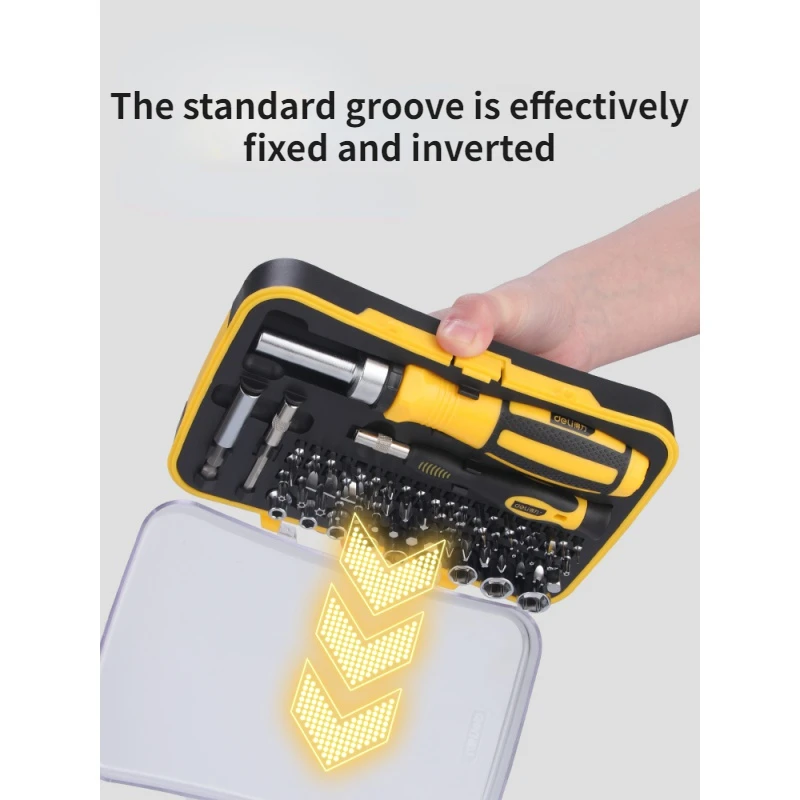 Deli 30/56 piece portable precision magnetic ratchet screwdriver bit kit, mobile phone, notebook, household maintenance tool set