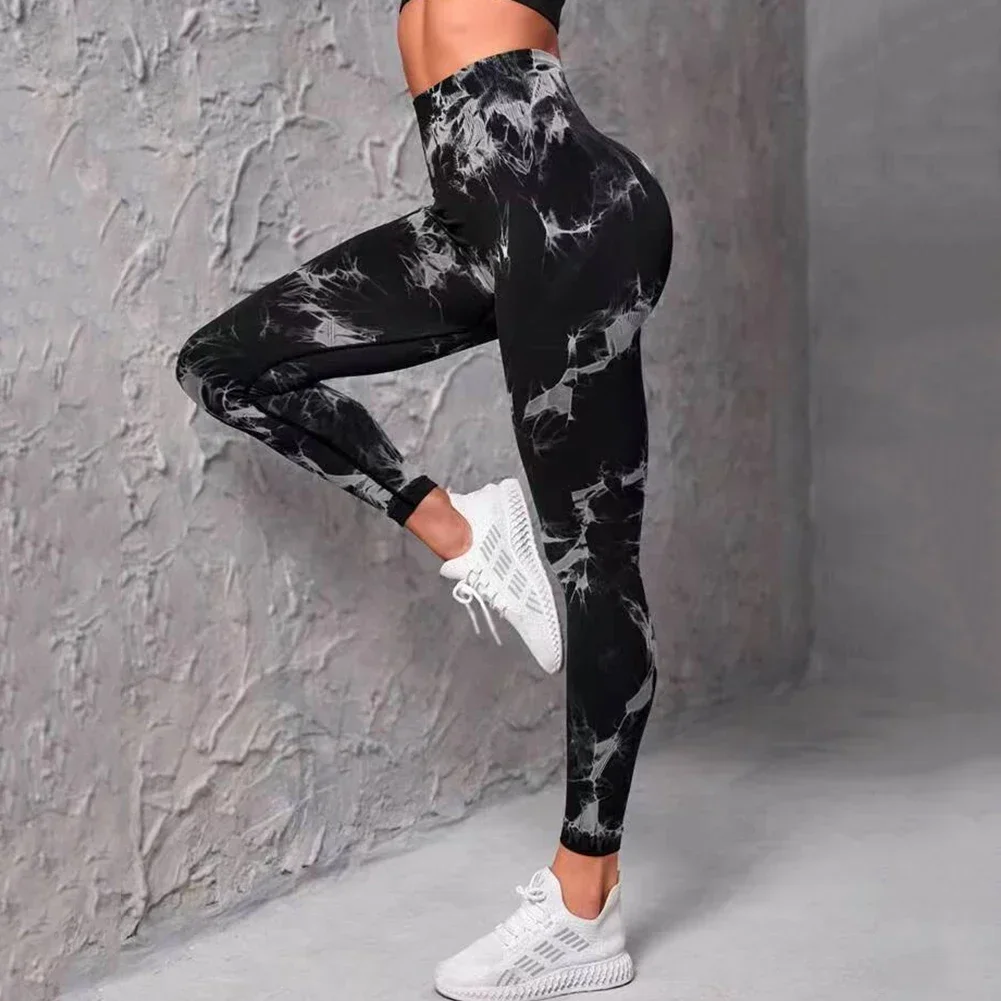 Tie Dye Fitness Legging Woman Push Up Workout Sport Leggings Women Scrunch Butt Female Outfit Gym Seamless Legging Pants