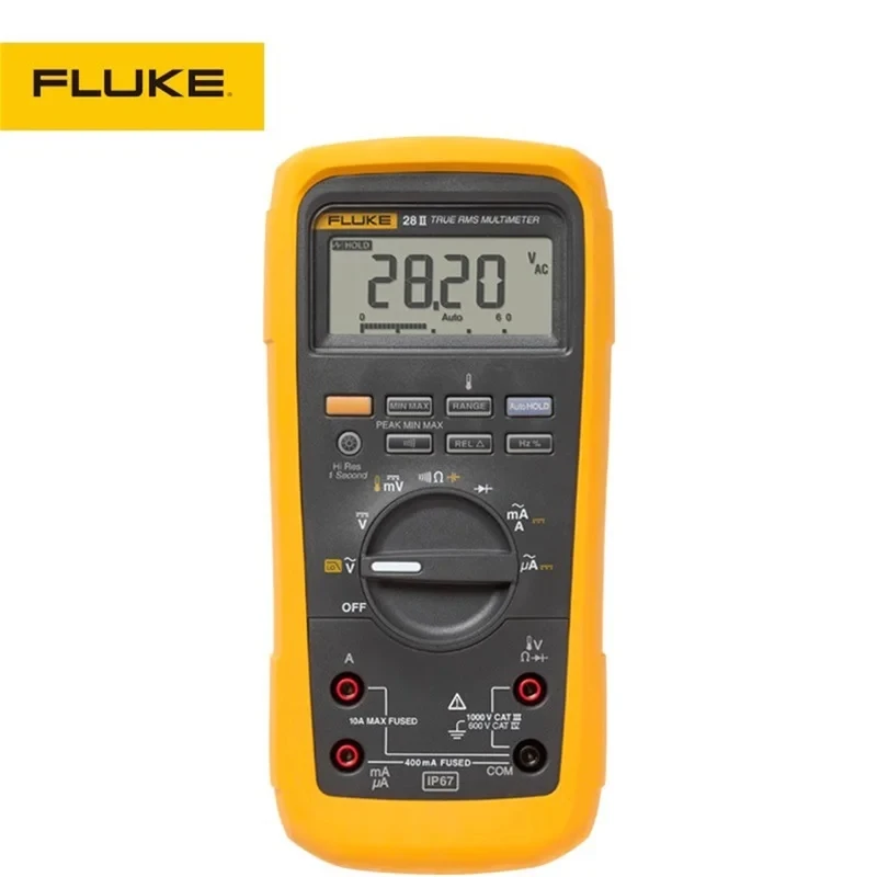 FLUKE 28 II Fluke MAX TRUE RMS Digital Multimeter AC/DC Current,Capacitance,Resistance,Frequency Measurement Device Test Meter