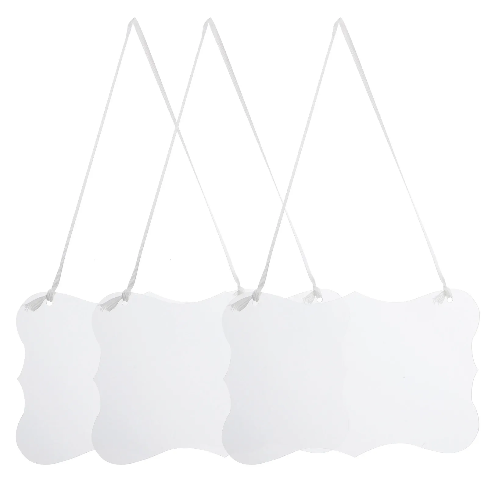 3Pcs Transparent DIY Acrylic Message Board Blank Hanging Sign for Meal Planning Whiteboard Fridge Organizer Blank Signs