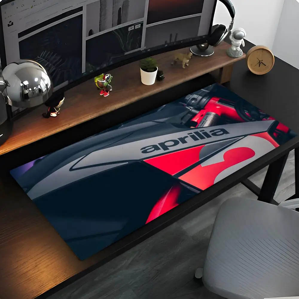 M-Motorcycle Logo A-Aprilia Mouse Pad Anime game mause pads cs lol XXL Home HD Computer Desk Mats Carpet Gamer Office Laptop Sof