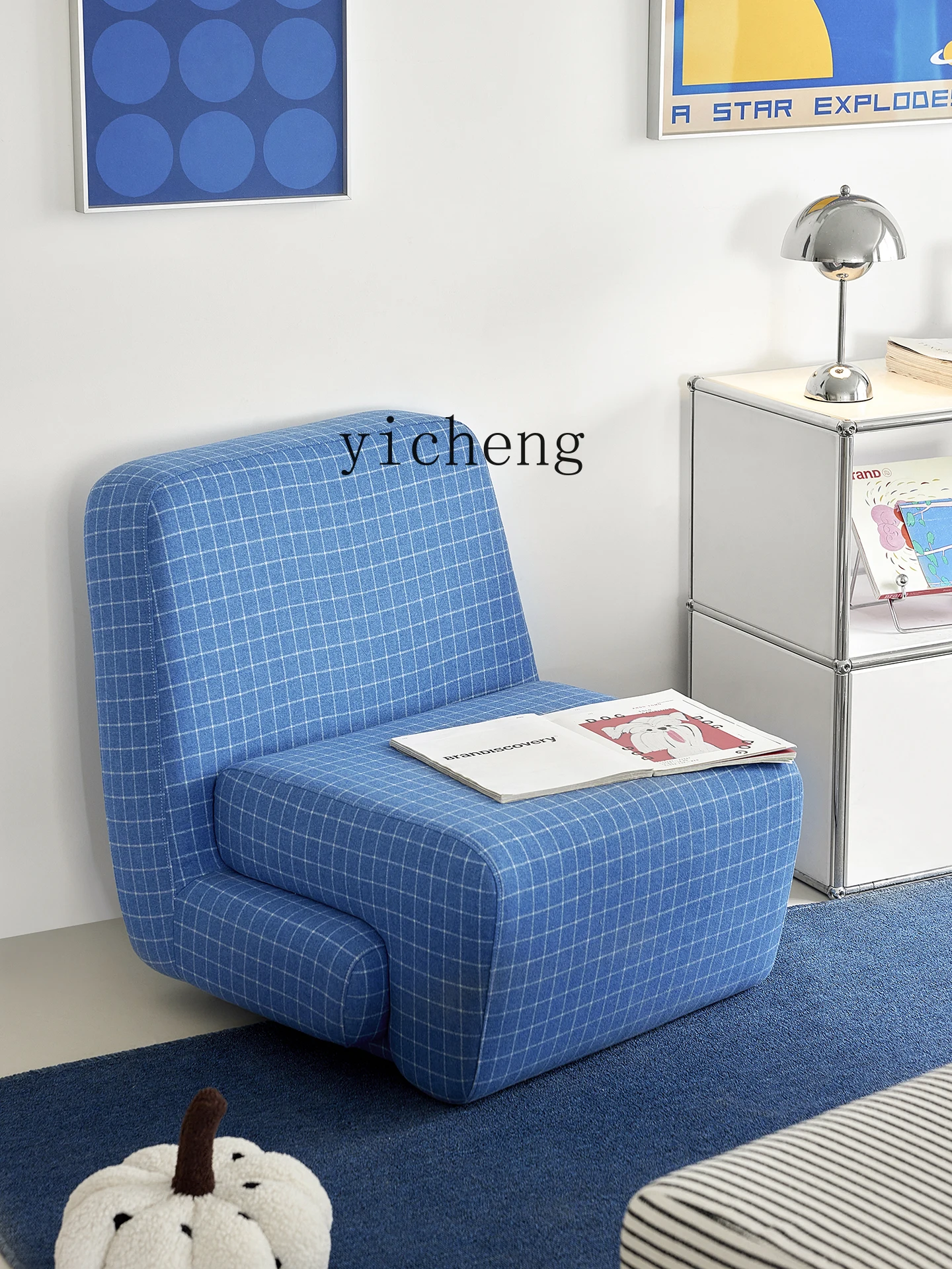 

LX Single Sofa Chair Fabric Leisure Lazy Recliner for Home Use