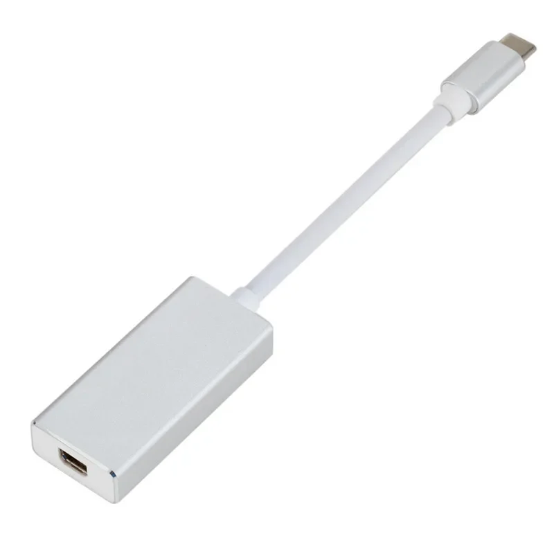 Typ C USB C na Mini DP 4K typ C na Mini Port wyświetlacza Adapter podłącz i graj Thunderbolt 3 na Mini DP konwerter dla MacBook Pro