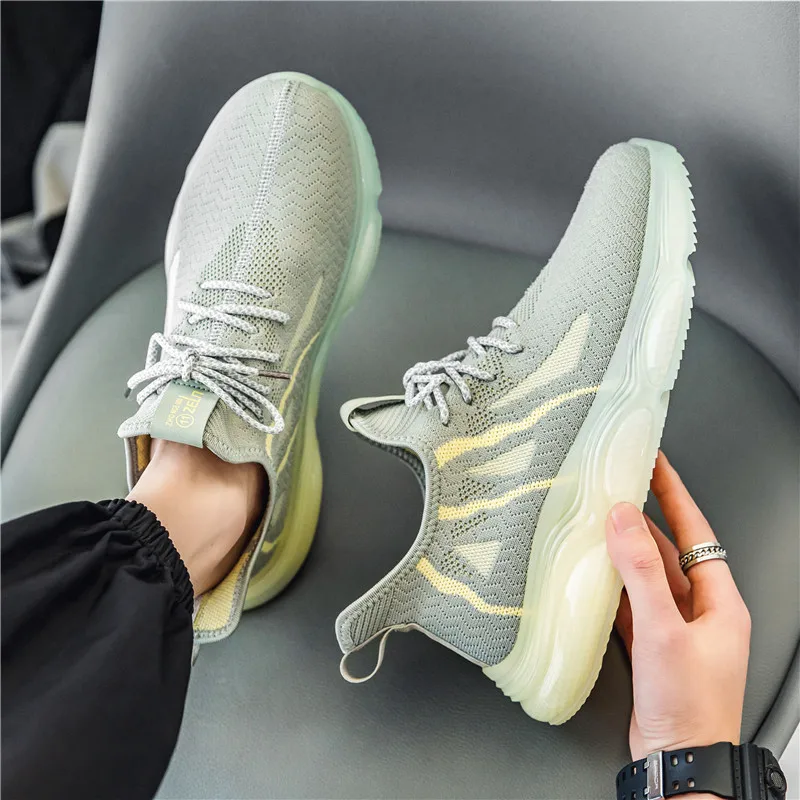 

2022 New Summer Fashion Men Shoes Sneakers Running Shoes Sports Big Size 46 Breathable Lace-up Women Shoes Casual Shoes