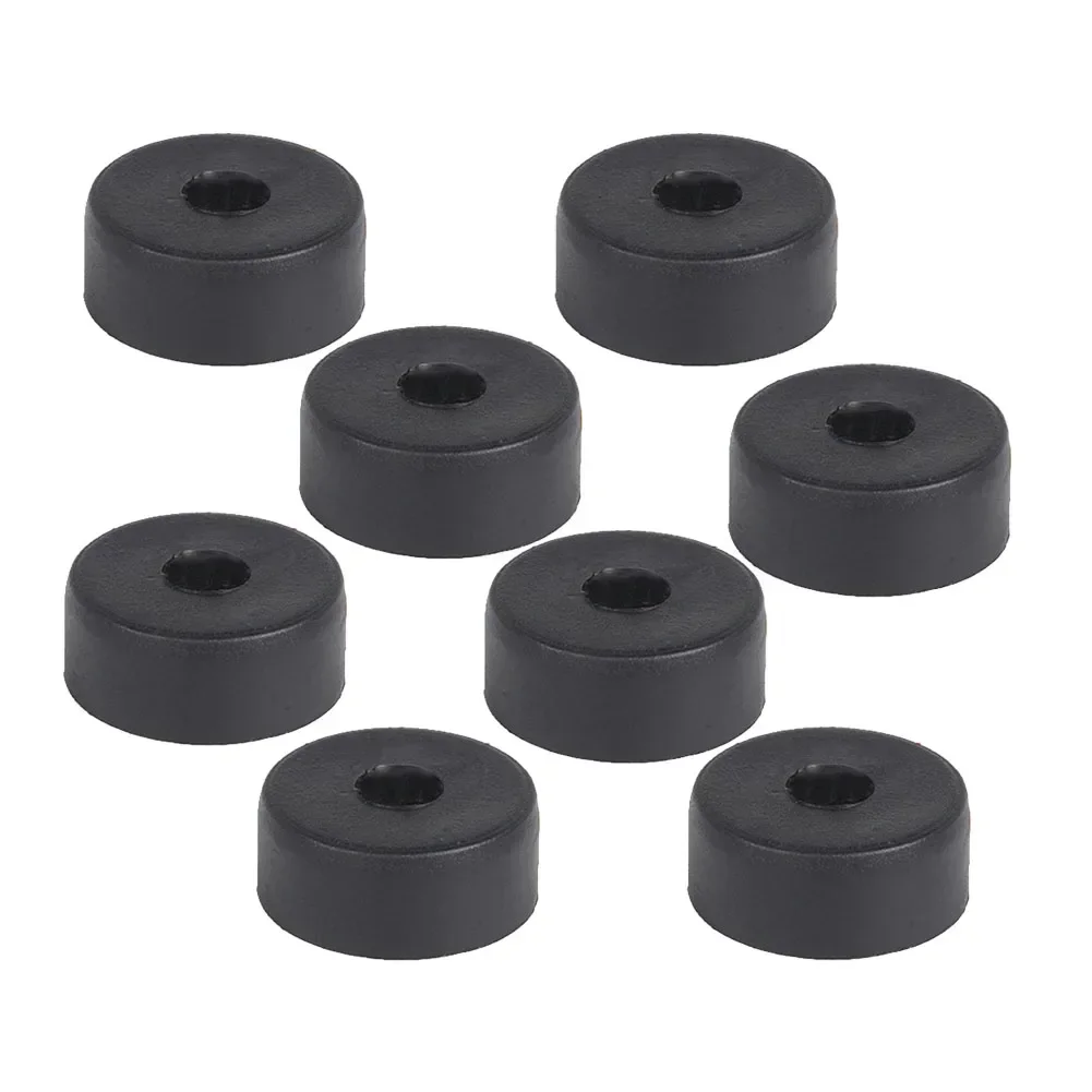 8Pcs Black Rubber Foot Pad Chair Floor Protector Non-slip Furniture Legs Table Leg Cover Speaker Cabinet Bottom Pads Funiture Pa