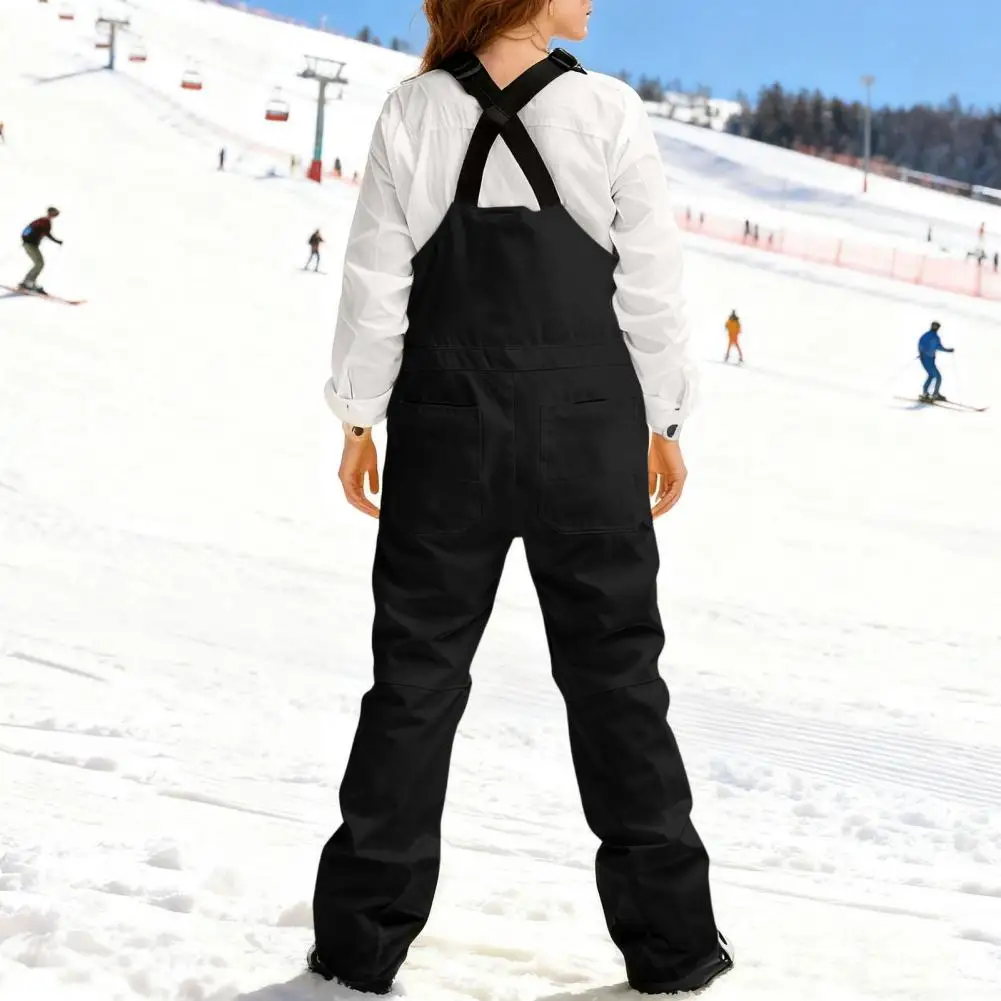 

Snow Bib Waterproof Insulated Ski Bibs Adjustable Snowboard Overalls Lightweight Winter Snow Pants for Men Women Outdoor Winter