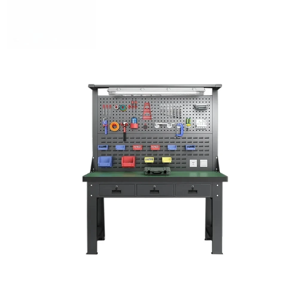 

Working bench top workstation antistatic worktable steel custom industrial professional workbench