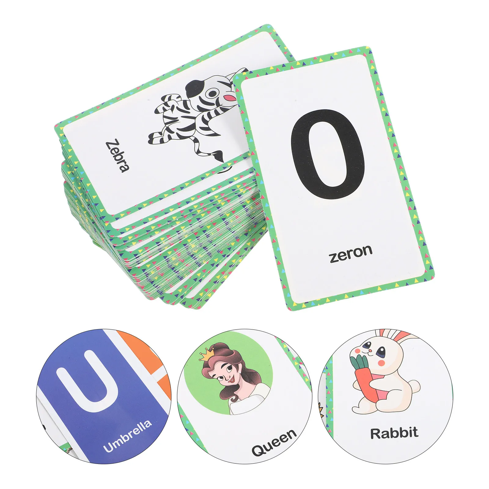 

1Set Alphabet Flash Cards Moderate Size Clear Letter Patterns Educational Flashcards for Preschool English Learning