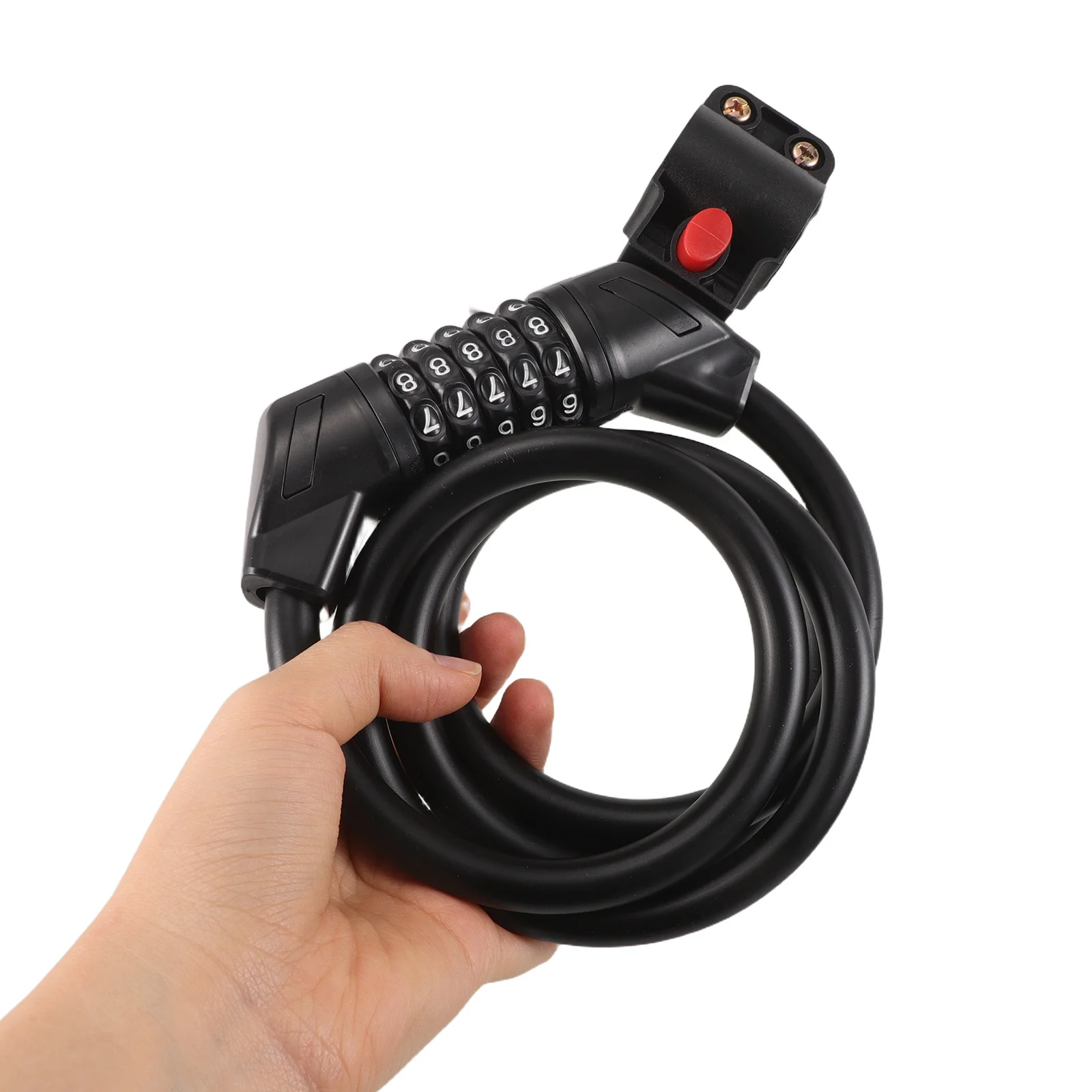 

Heavy Duty Bicycle Lock with 5 Digit Combination Cable - Portable Anti Theft Bike Security Lock for Mountain Road E-Bike and