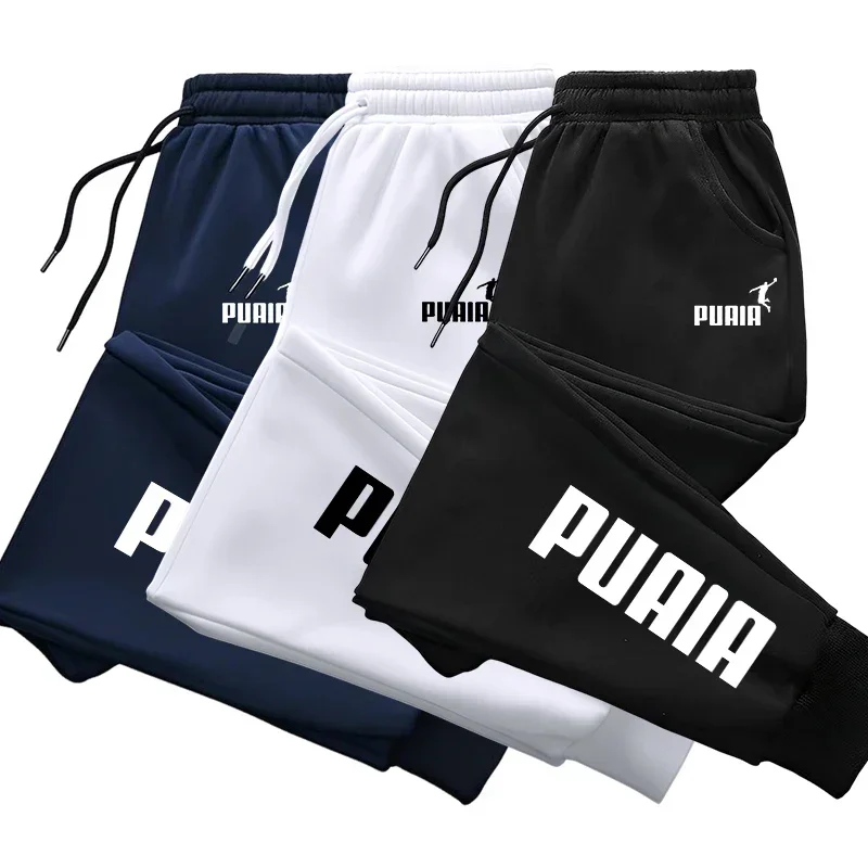 Letter Print men's Pants Autumn Winter New Sport Jogging Trousers Fitness Loose Fit Clothing Solid Color Outfit Streetwear Pants
