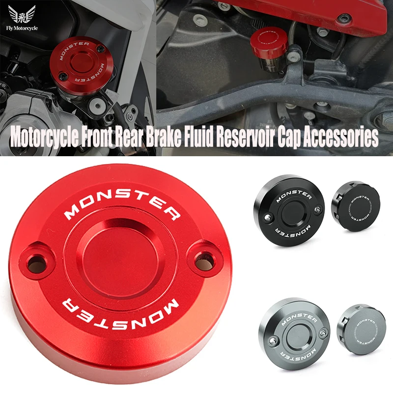 

Accessories For Ducati Monster 950 1100 S/EVO 1200 S/R 749 848 996 CNC Front Brake Clutch Rear Brake Fluid Reservoir Cover