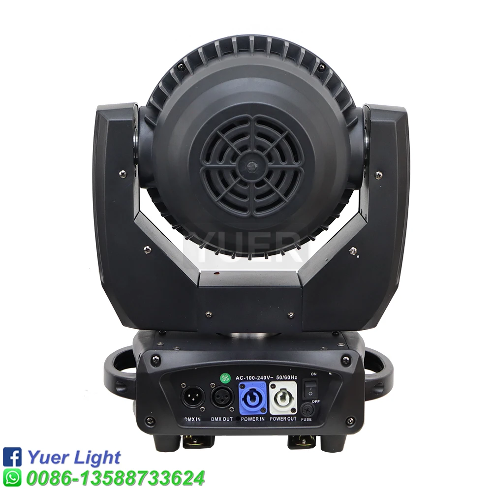 YUER-LED RGBW feixe e lavagem Zoom Moving Head Light, 19x15W, equipamento de iluminação para DJ, discoteca, festa, bar, Dance Floor, efeito de palco, novo