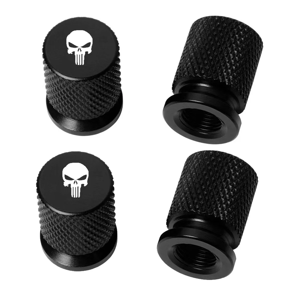 

4 шт., модифицированная крышка клапана шины с зубчатым черепом колеса автомобиля для JEEP Renegade Compass Wrangler Patriot Grand Cherokee Rubicon