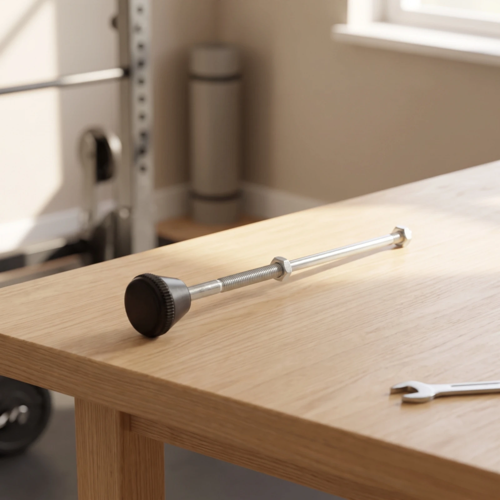 Stationary Bike Maintenance Threaded Brake Rod with Knob Tension Rod Hardware for Exercise Bike Repair