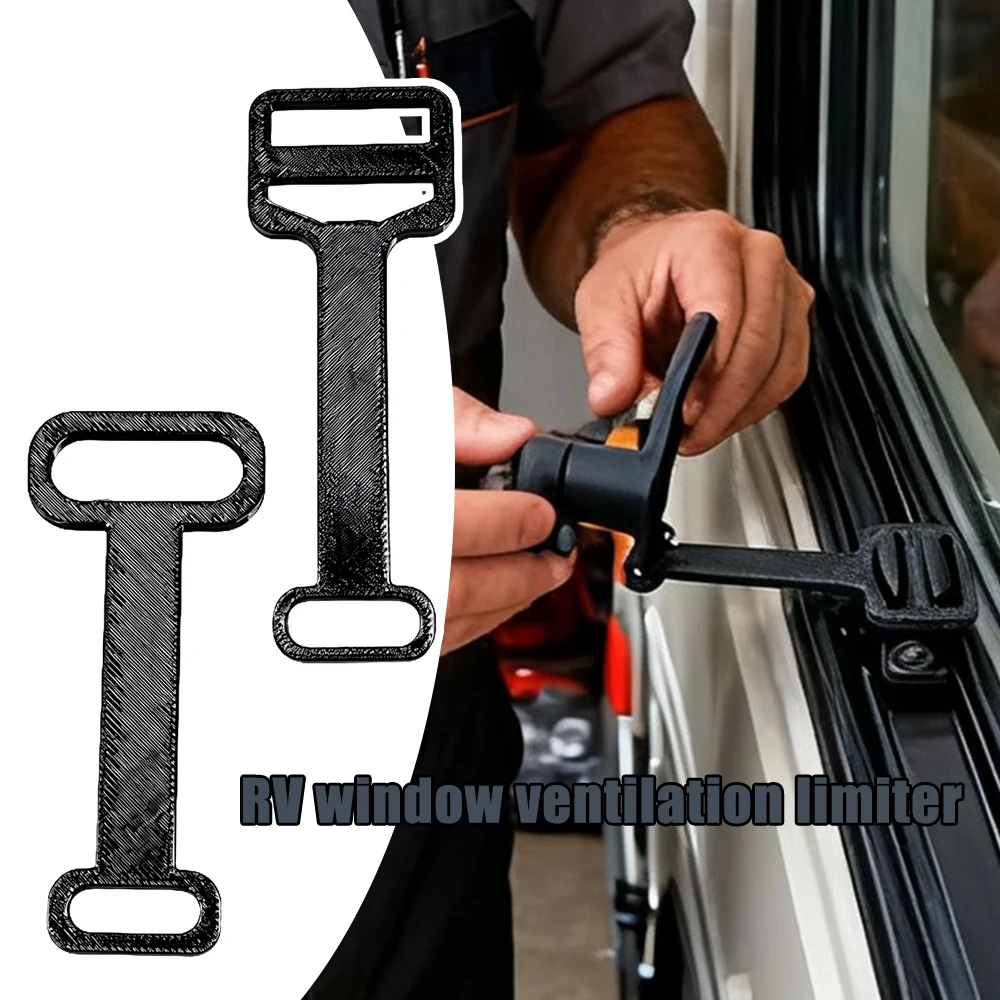

Window Safety Lock for RV Polyplastic Ventilation Limiter Compatible Camper Caravan Travel Trailer Child Proof Stop