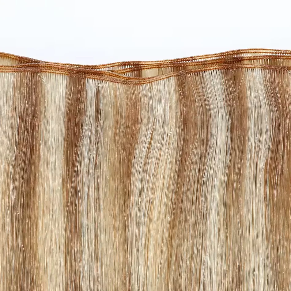 16A Human Hair Bundles Sew In Weft Extensions Straight Human Hair Weaves Brazilian Remy Straight Raw Blonde Natural Hair