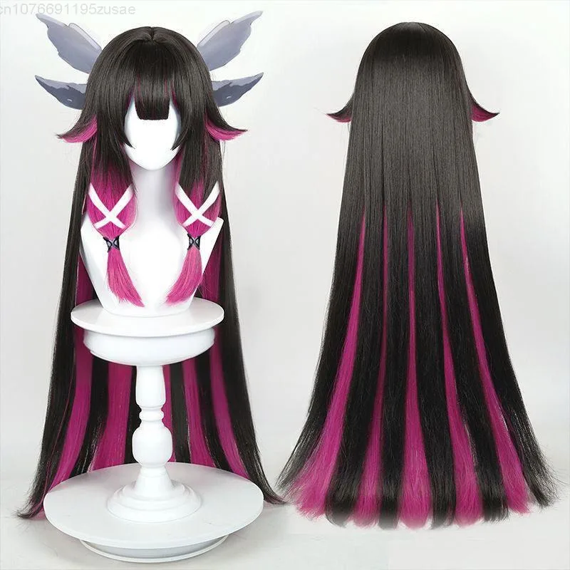 Halloween Cosplay Wig Game Props Columbina Cosplay Wig Fatui Maiden Gradient Sideburns Long Hair for Halloween Cosplay