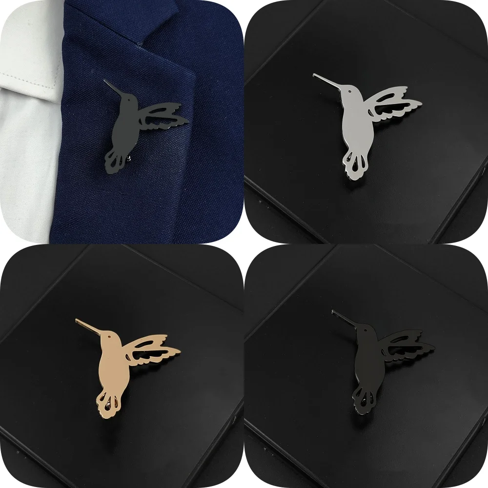 

Woodpecker Gilded Badge, Men's Suit Brooch, Black Lapel Pin, Clothing Accessories Set, Men's Gift