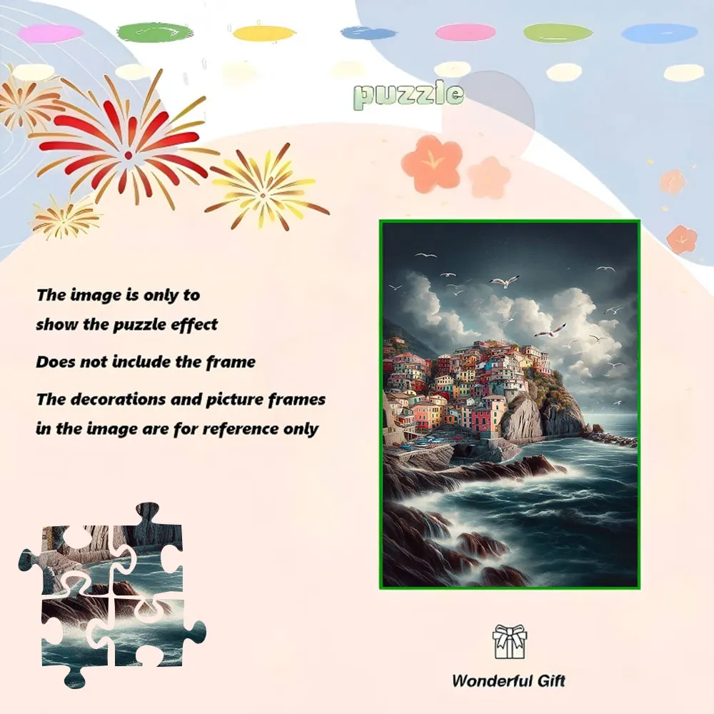 A 500/1000pcs Adult Puzzle Game, High Quality, a Fun Family Game for Stress Relief, Perfect for Birthdays, Christmas, Halloween view 4