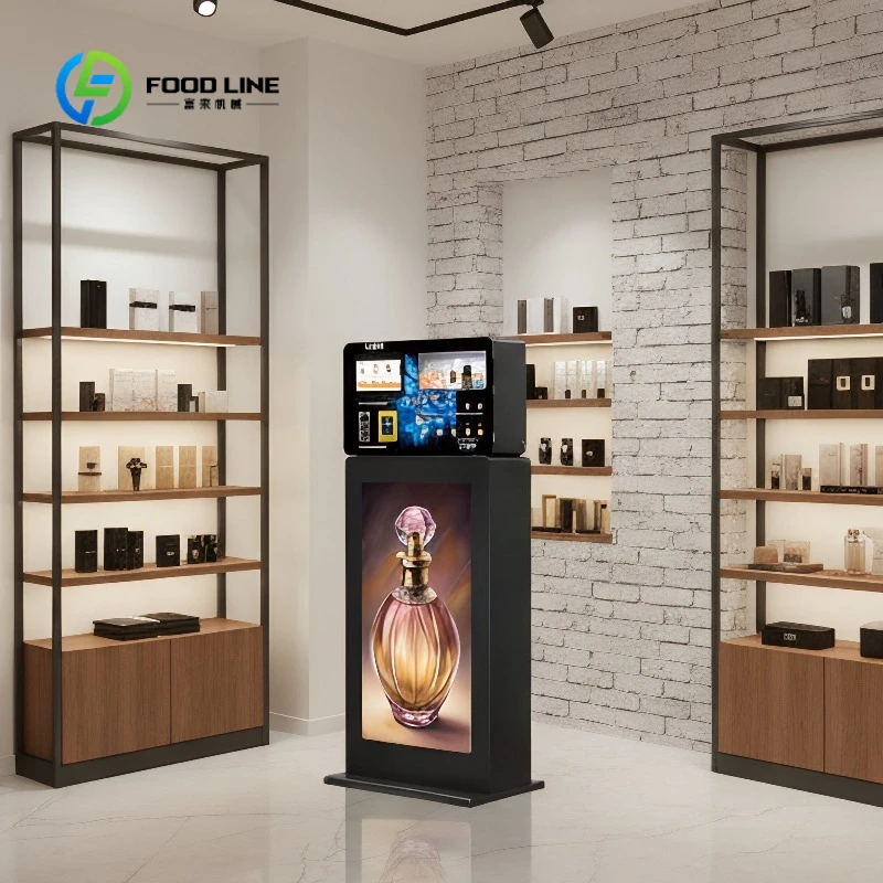 Customize Standing Miniature Perfume Vending Machine Contactless Payment Digital Perfume Spray Vending Machine For Business Mall