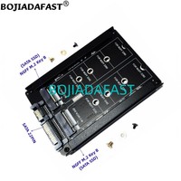 SATA 3.0 22PIN 15+7PIN Interface To 2 * M.2 NGFF Key-B Key B+M JBOD SATA SSD Converter Adapter Card 6Gbps