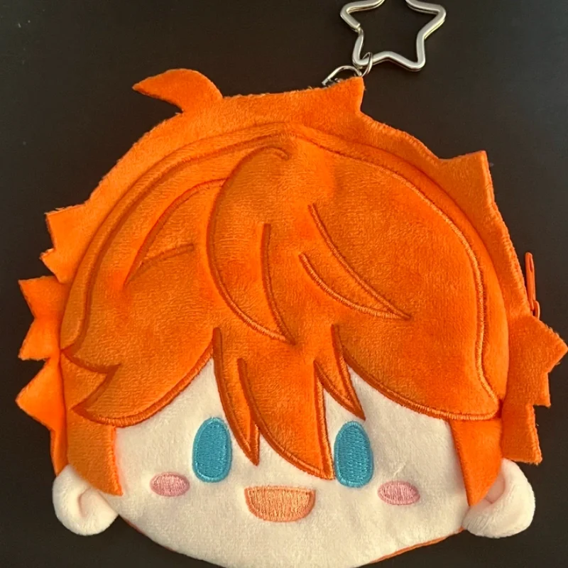 Ensemble Stars 2 Plush Coin Purse Cute Anime Character Head Shaped Soft Storage Pouch For Game Fans Daily Use