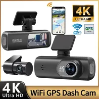 4K Dash Cam Front and Rear, WiFi GPS Dash Camera for Cars DVR Video Recorder WDR Night Vision Parking Mode Car Accessory