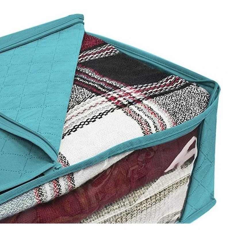 Non-woven Dust Bag Folding Storage Quilt Bag Wardrobe Clothes Organizer Storage Bag Cross-border