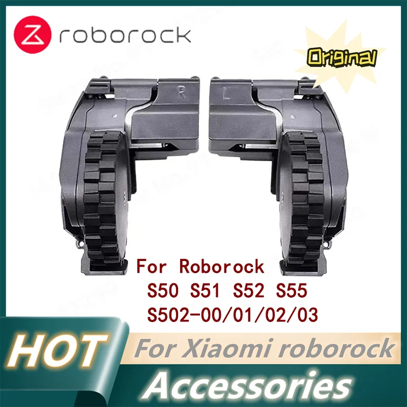 عجلة سفر أصلية لليسار واليمين لقطع غيار Roborock S5، S50، S51، S52، S55، C10، E20، E25، E35 #2