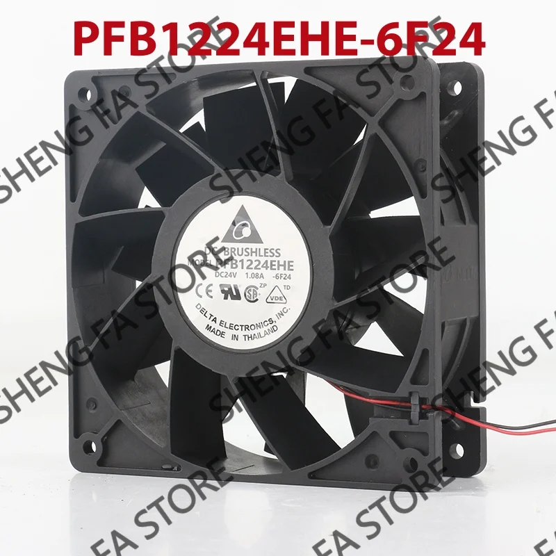 Violent 2-wire Chassis Inverter Industrial AC EC 12038 120x120x38MM 12CM Delta 12V 48V DC 24V 1.08A PFB1224EHE-6F24 Cooling Fan