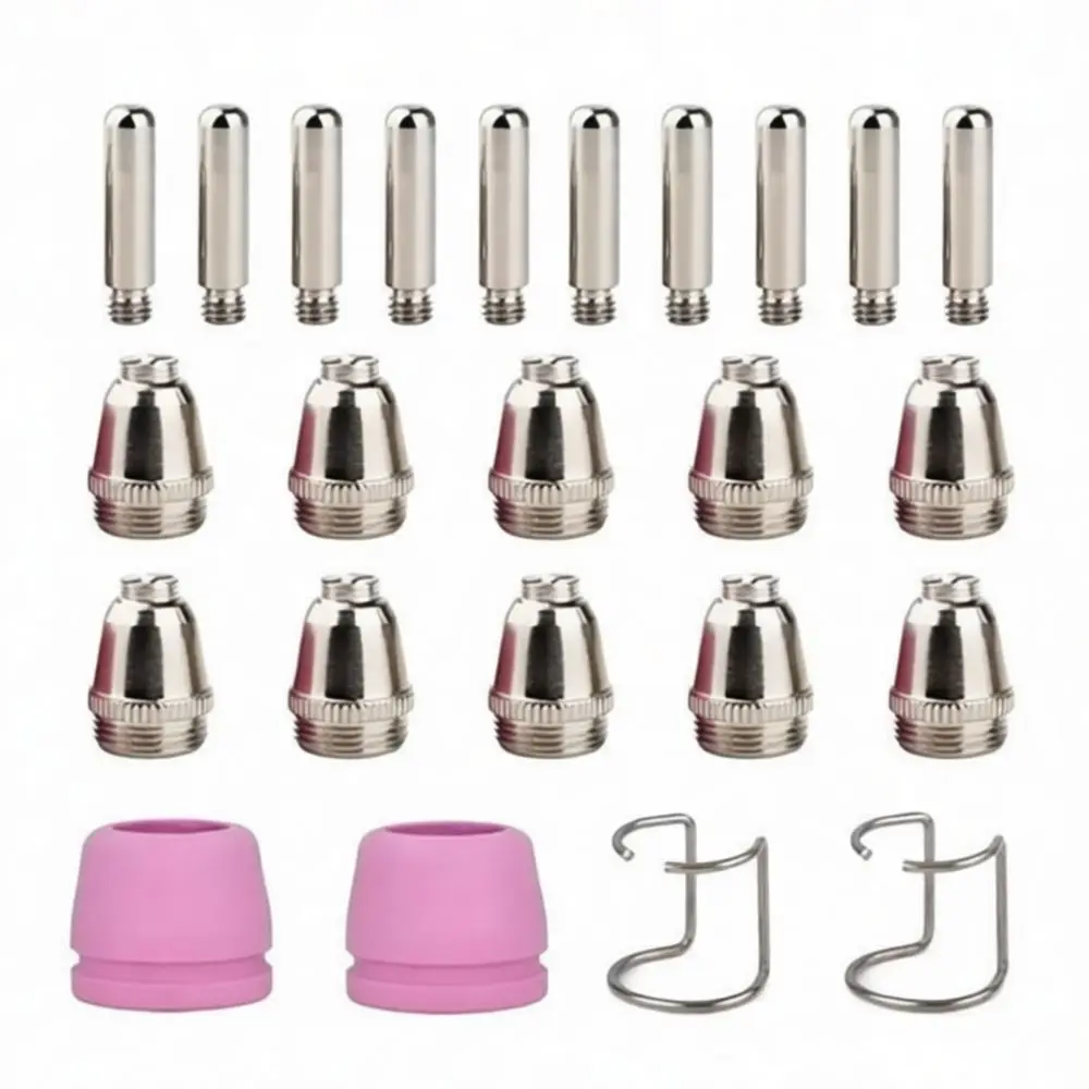 Plasma Cutter Replacement Parts For Ag60 Sg55 Sg51 Cut60 Welding Torch Accessories Electrodes Nozzles Ceramic Shield Cups Set