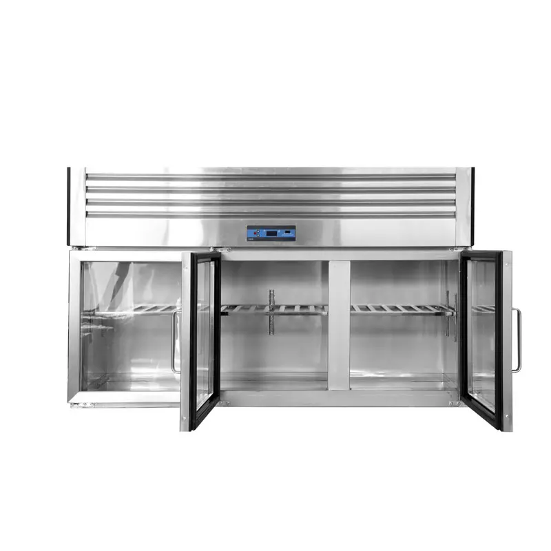 

Customizable Commercial Single-Temperature Open Wall-Mounted Display Refrigerator Stainless Steel Cabinet Efficient Chillingprom