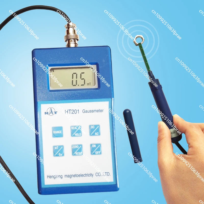 

New HT201 Digital Gauss / Tesla meter Gaussmeter Teslameter Magnetic Flux meter AC DC 2000mT