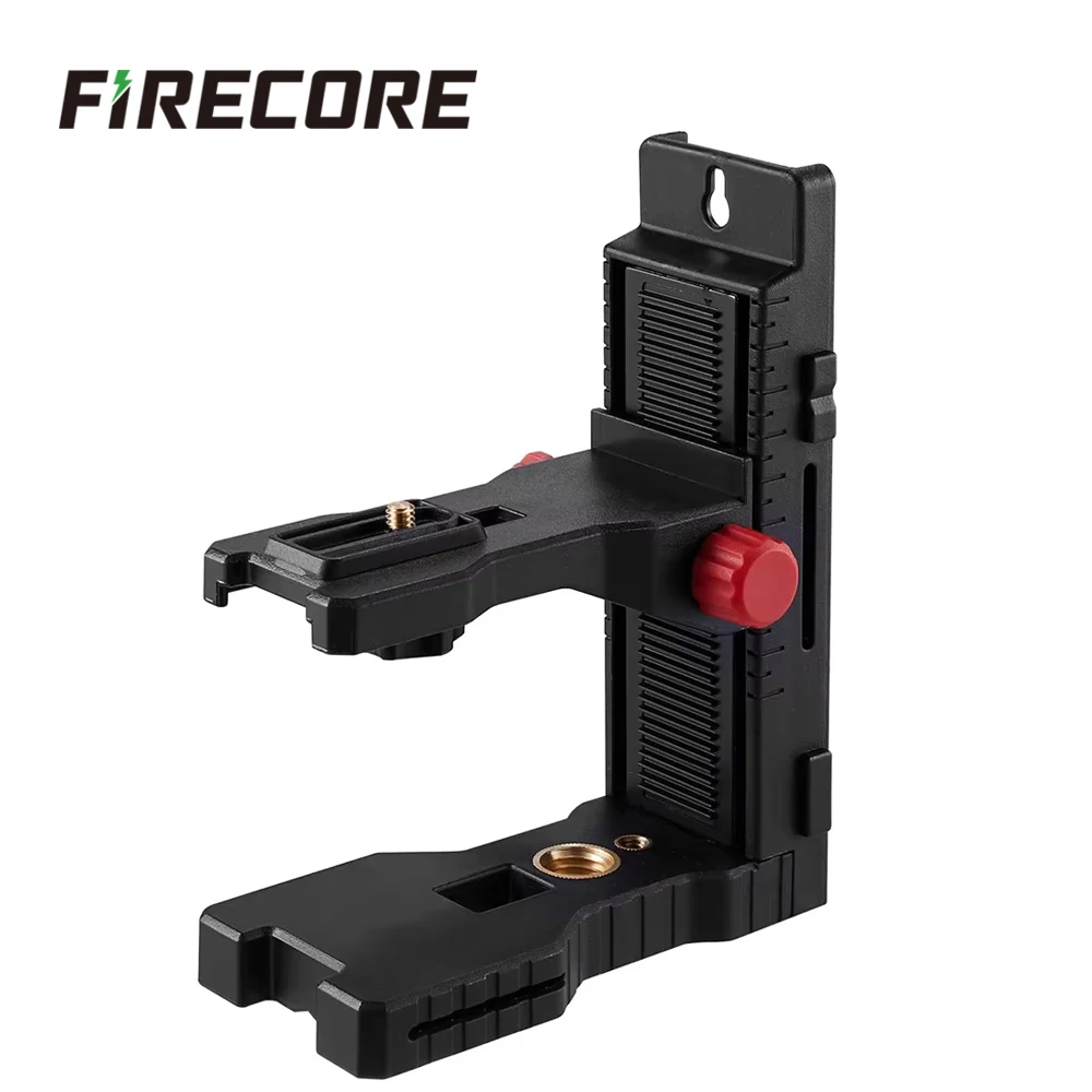 Soporte magnético en forma de L FIRECORE, adaptador de montaje ajustable de 1/4" y 5/8", base de soporte para nivel láser