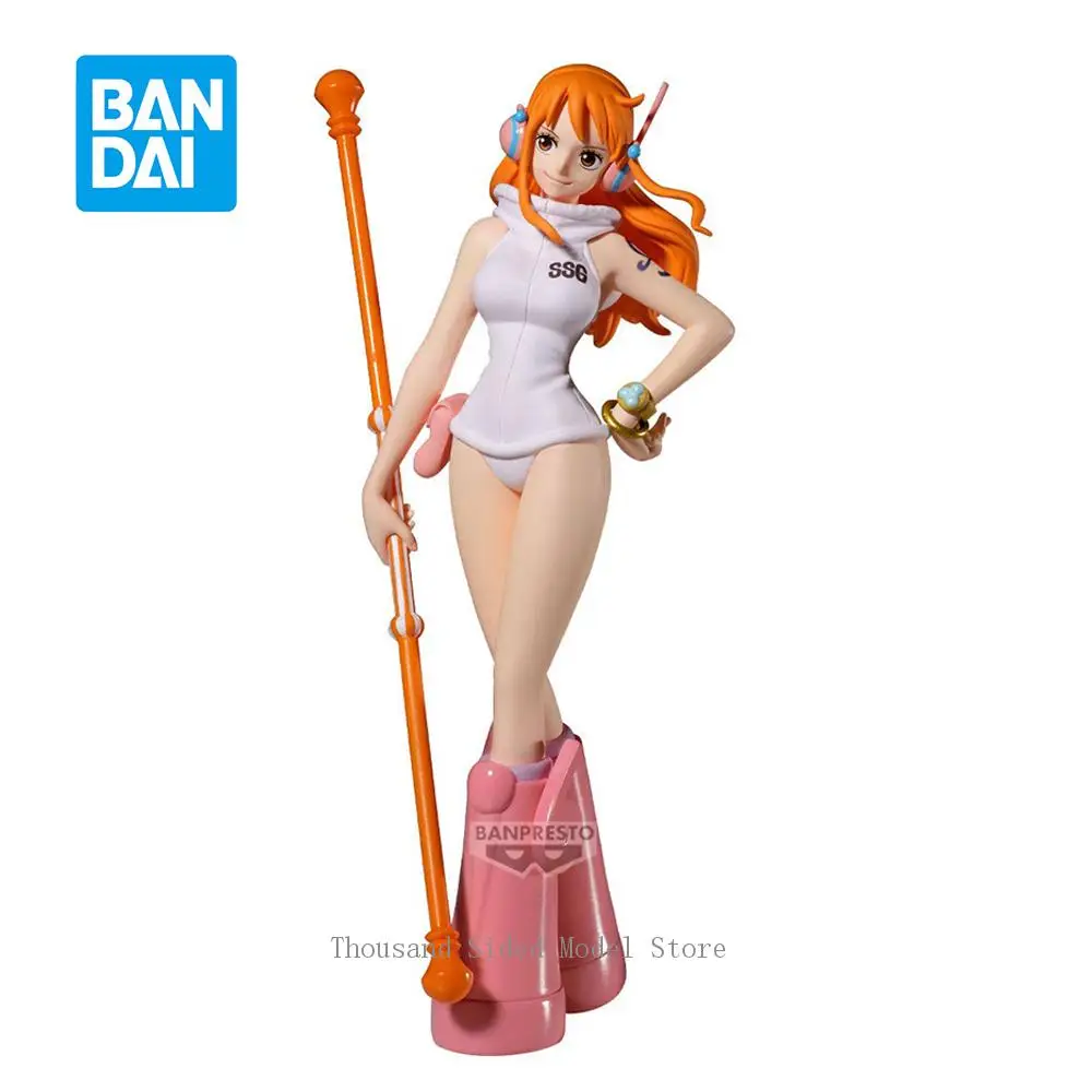 

In Stock Original Banpresto One Piece the Shukko Nami Egghead Ver. 16Cm Genuine Anime Action Figure PVC Model Collectible Toys