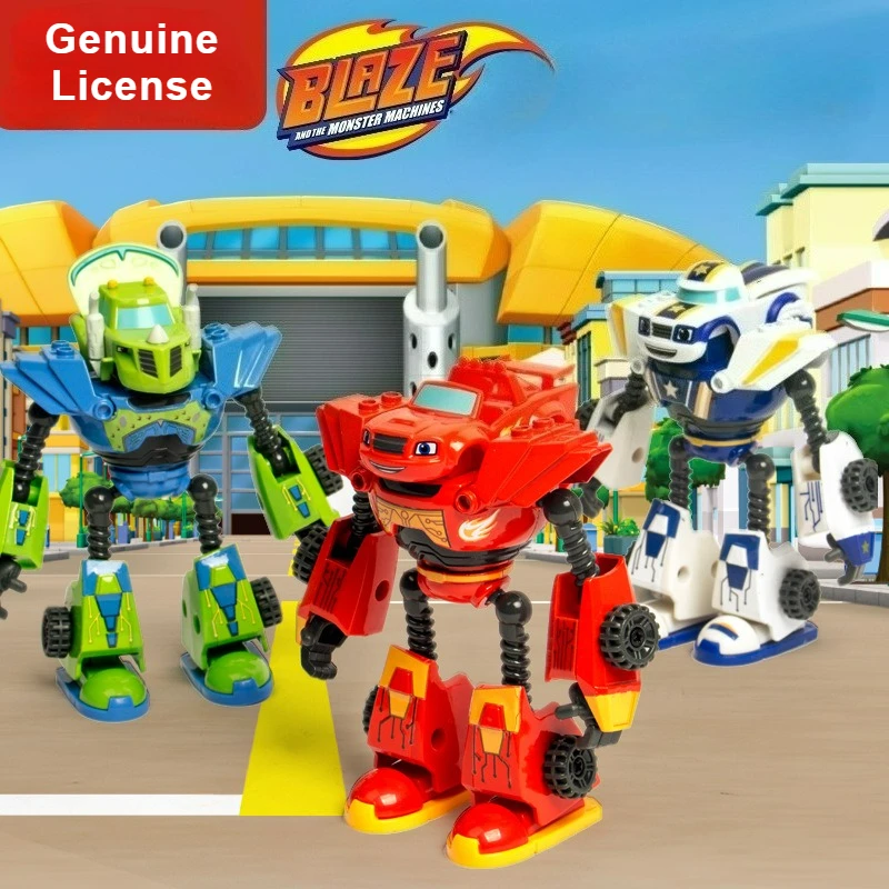 

Blaze Monster Machines Cartoon Action Figure Plastic Alloy Deformed Car Cartoon Model Action Figures Toys Child Birthday Gifts