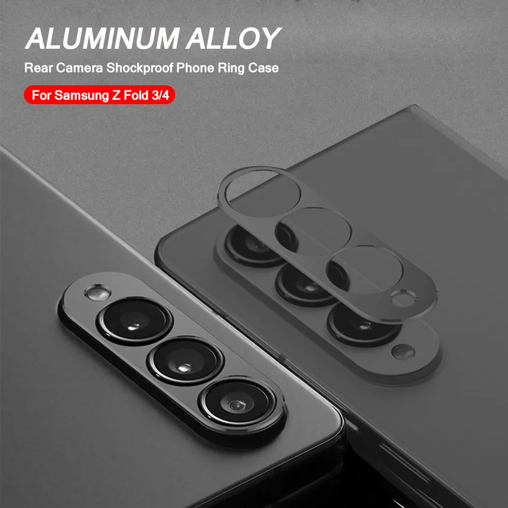 Aluminum Alloy Camera Protector For Samsung Galaxy Z Fold 4 Case Sumsung ZFold 3 Fold3 Fold4 5G 2023 Back Lens Ring Bumper Cover