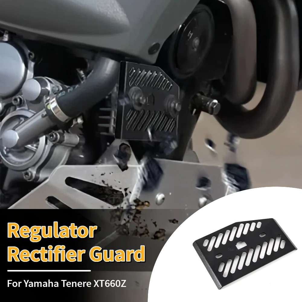 Motorcycle Regulator Rectifier Guard Protector Cover Mask Board Baffle For Yamaha Tenere XT660Z XT 660 Z XTZ660 All Years