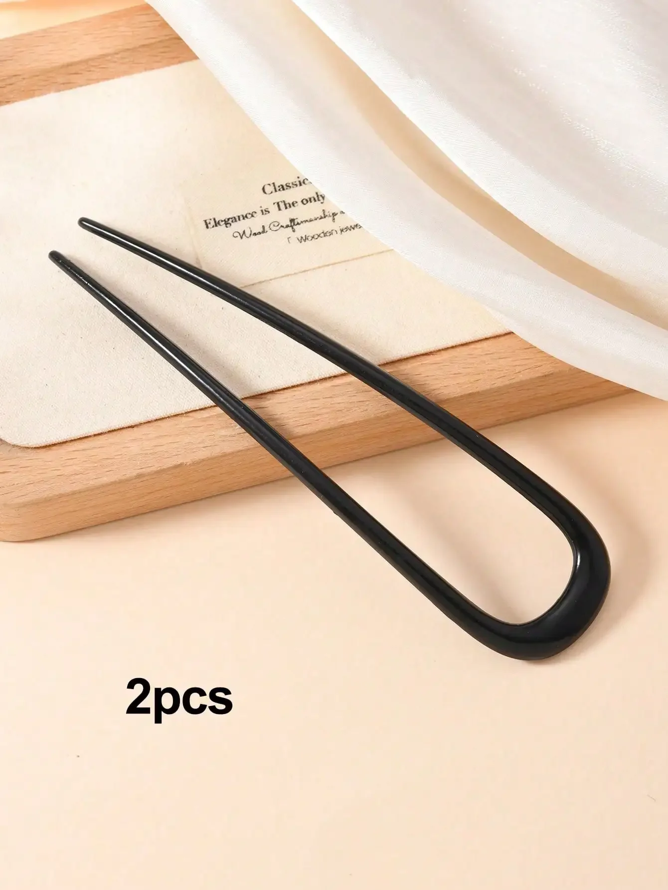 Large Elegant U-Shaped Metal Hair Clips For Thick Long Hair Women French Hair Accessories