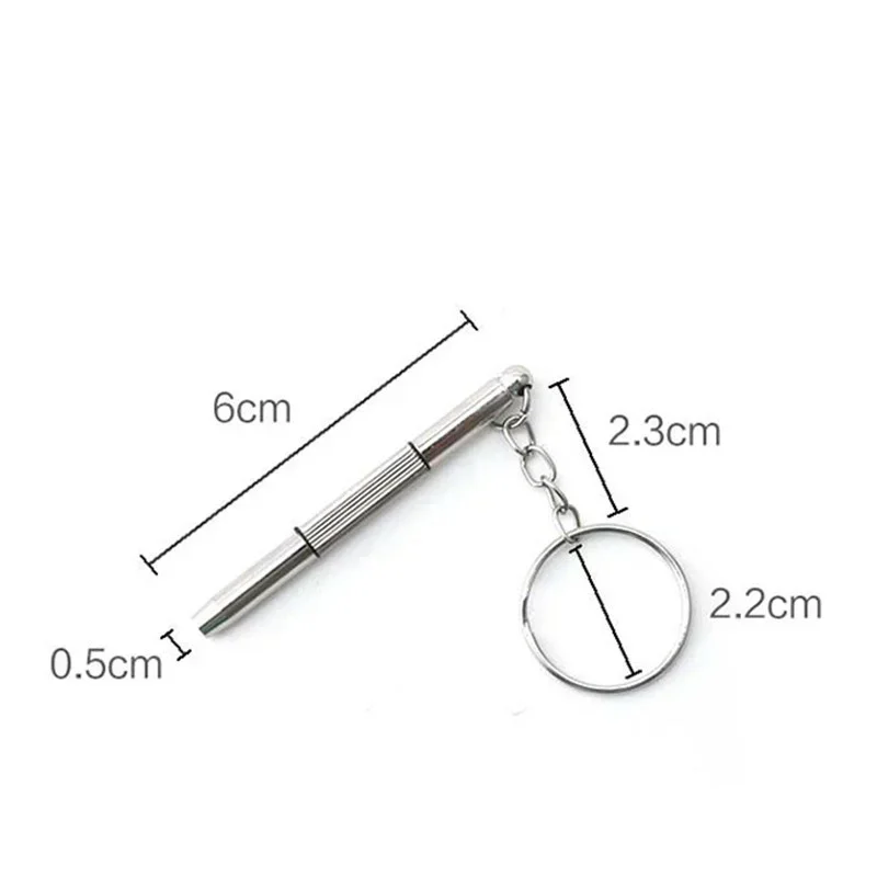 Mini tournevis 3 en 1 pour lunettes optiques, 1 pièce, kit de réparation de montre portable, outils ménagers pratiques, outil à main