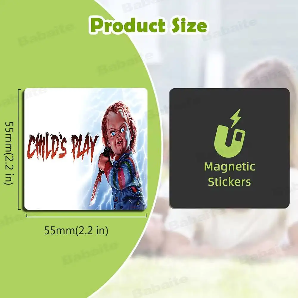 Classic Chucky Horror Movie Personalized Creative Classic Painting Magnets Fridge Photo Message Decorative