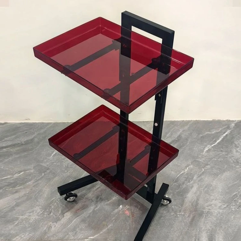 

Perm and dyeing tool cart Multifunctional multi-layer trolley Folding hair and beauty