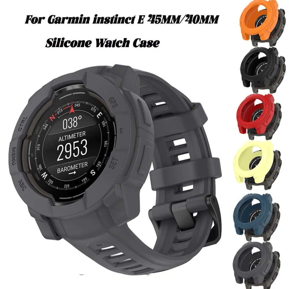 TPU Case for Garmin Watch instinct E 40 MM Soft Silicone Protective Case for Garmin instinct E 45 MM Watch case Replacement