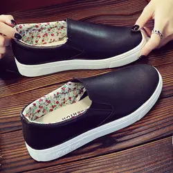 Leather Ladies White Flats Ballet Shoes Women Fashion Round Comfy Wide Toe Loafers Female Shoes Hospital Nurse Shoes