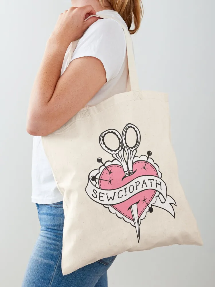 

Sewciopath Tote Bag university shopper bag tote bag women shopping logo