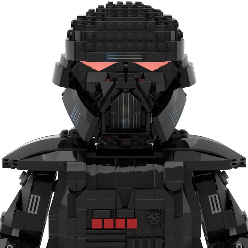 Moc-75343 Star Battle Dark Trooper Mega Figure Helmet Set Building Blocks Assembly Creativity Bricks Toys Kids Christmas Gifts