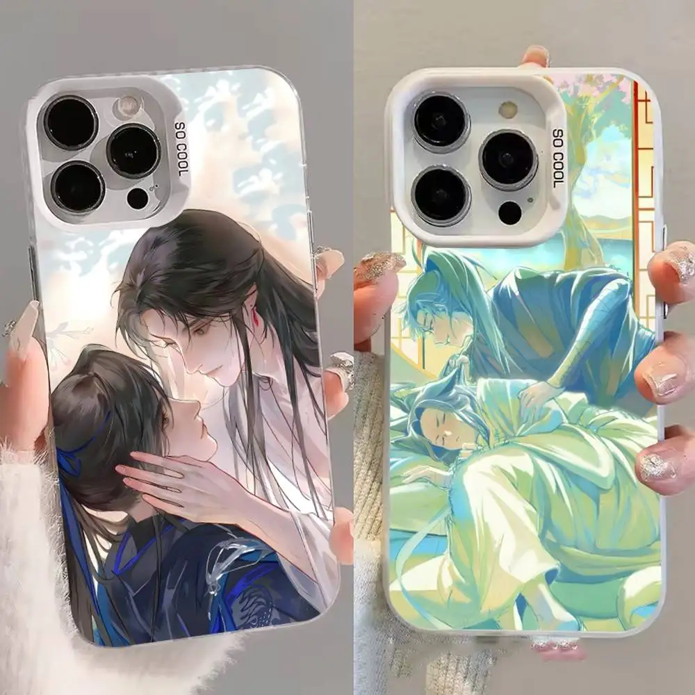 

T-The H-Husky And His White Cat Shizun Phone Case For iPhone 16,15,14,13,12,11,8,7,Pro,Max,Plus,Mini,XS,SE White Matte Cover