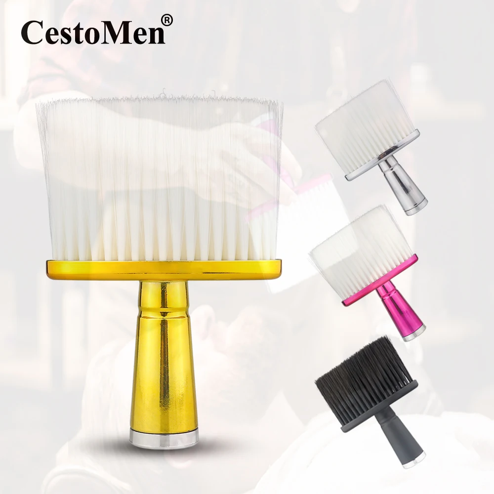 

Professional Barber Soft Hair Brush Neck Face Duster Hair Cutting Broken Hair Cleaning Brush for Salon Hairdressing Styling Tool
